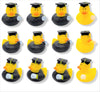 Cool Holiday Rubber Ducks (2') Standard Size. (12 Pack) Cute Duck Bath Tub Pool Toys. (Graduation Rubber Ducks)