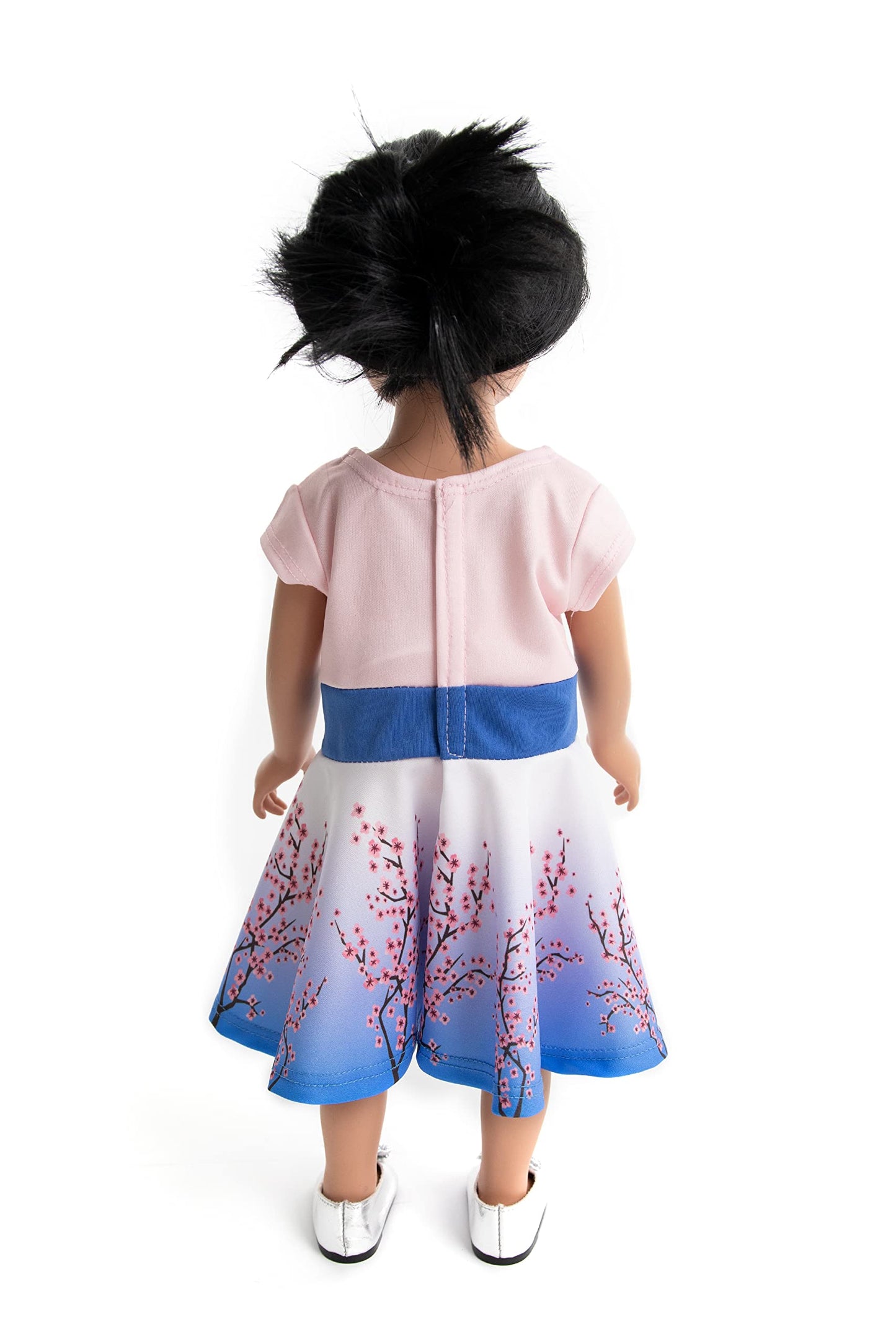 Little Adventures Twirl Princess Doll Dress - Doll Not Included - Machine Washable Child Pretend Play And Party Doll Clothes With No Glitter (Cherry Blossom Twirl)