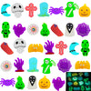 32 Pcs Halloween Mochi Squishy Toys, Glow In The Dark Halloween Squishies Stress Relief Toys For Goody Bags Filler, Pinata Stuffers, Halloween Non Candy Treats Gifts For Kids Boys Girls