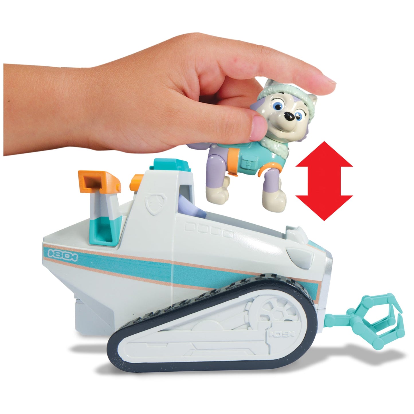 Paw Patrol Everest'S Rescue Snowmobile, Vehicle And Figure