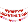 Fulmoon Pre Strung Valentines Decor Glitter Valentines Day Banner Glitter Heart Garland Banner, for Valentines Decorations, Ann
