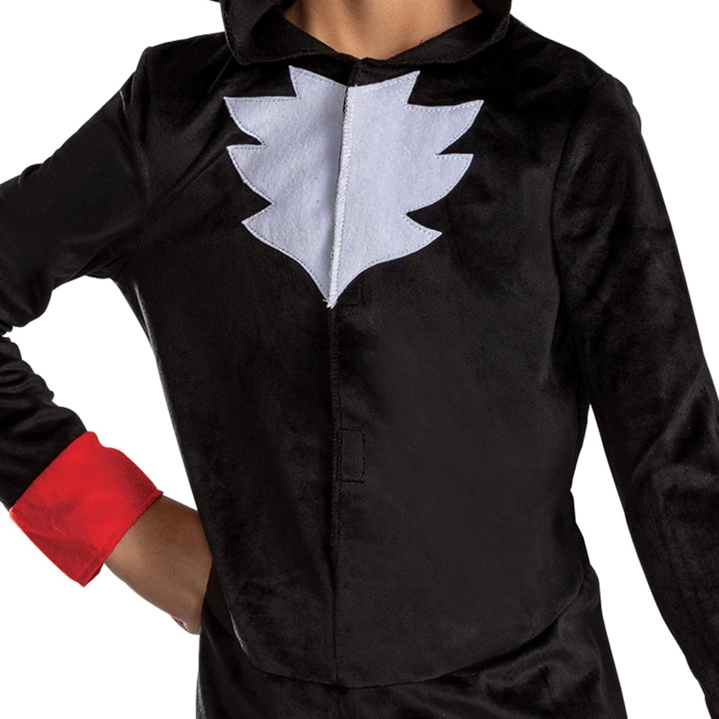 Disguise Sonic Shadow Costume For Kids, Official Sonic Movie 3 Hooded Jumpsuit, Child Size (7-8)