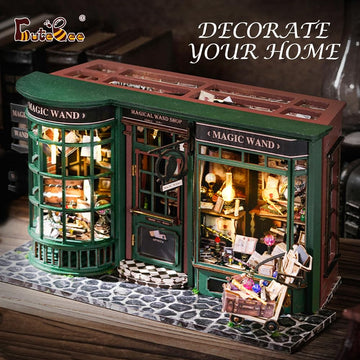 Cutebee Diy Miniature Dollhouse Kit, Diy Wooden Dollhouse Kit Miniature House Kit, Creative Room Idea(Magic House)