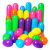GCNBCNB 600 Pcs Plastic Easter Eggs,2.35 Bright Colors Easter Eggs for Easter Hunt, Easter Theme Party Decoration, Basket Stuffe