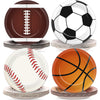 ZOIIWA 80Pcs Sports Themed Birthday Party Supplies All Star Plates Baseball Football Soccer Basketball Dinnerware Plates Superst