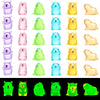 GGSTDDUP 30pcs Luminous Mini Capybara Figurines Tiny Resin Capybara Glow in The Dark Colorful Tiny Capybara for Dollhouse Fairy Garden Capybara Birthday Decorations (6 Styles)