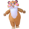 Spooktacular Creations Kids Halloween Inflatable Costumes Full Body Hamster Blow-up Costume with a pair of Gloves Cute Hamster Inflatable Suit for Halloween Cosplay Parties