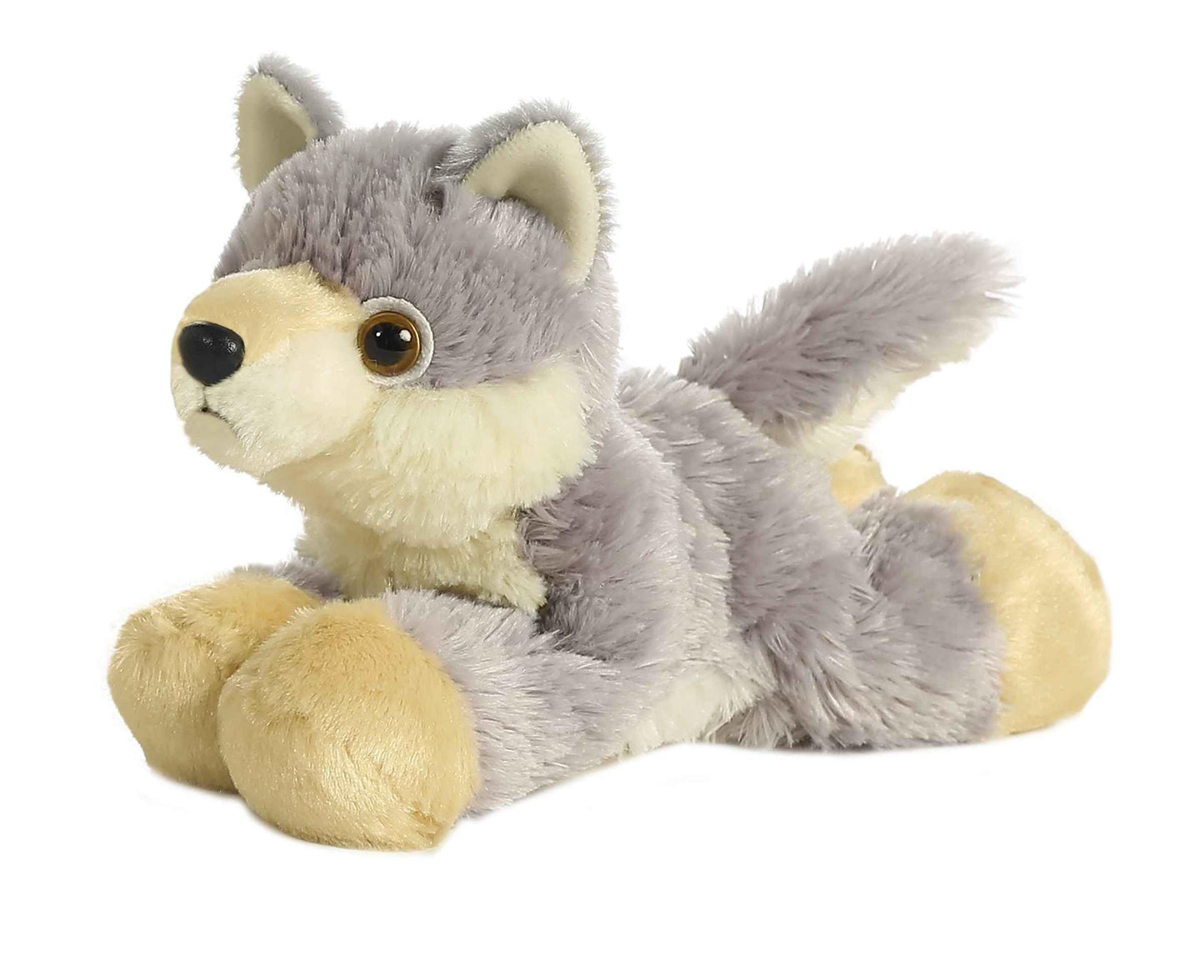 Aurora® Adorable Mini Flopsie™ Woolsey™ Stuffed Animal - Playful Ease - Timeless Companions - Gray 8 Inches