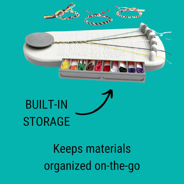 Choose Friendship My Friendship Bracelet Maker, 20 Pre-Cut Threads (Craft Kit/Kids Jewelry Kit) - Neutral