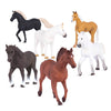 Terra By Battat – 6 Pcs 6' Horse Toys – Plastic Animal Figures Horses – Realistic Mustang Figurines – Collectible Horse Gift For Kids 3+ – Horse Party Decorations