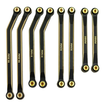 Rclions Higher Extra Clearance Rc Links Linkage Set For 1/24Th Axial Scx24 Bronco C10 Jlu Crc Rc Crawler Car Upgrades Parts (Bla