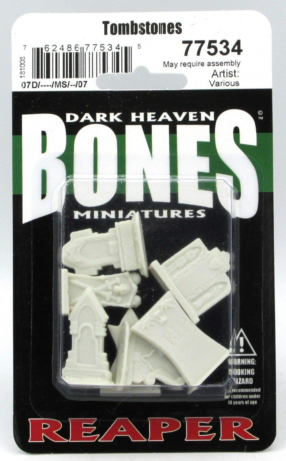 Reaper Dark Heaven Bones Minis - Tombstones Miniatures