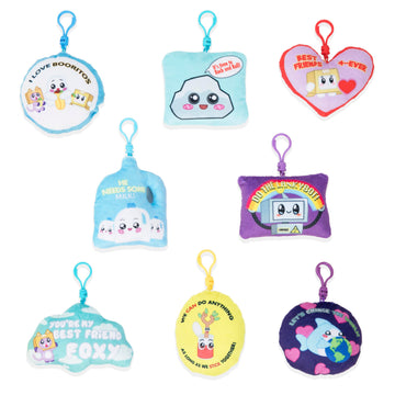 Lankybox Mystery Plush, Collectible Clip-Ons, Officially Licensed Lankybox Merch-Case Of 18 Pieces