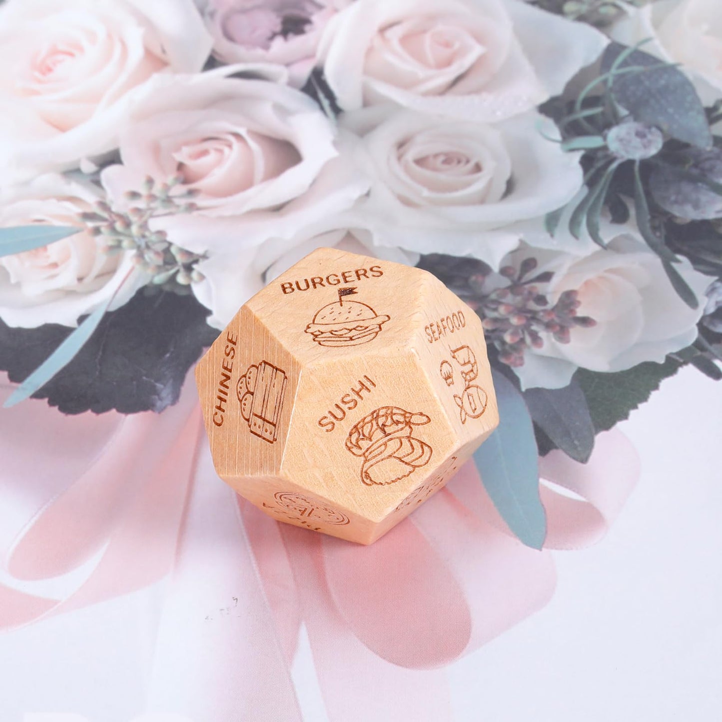Anniversary Christmas Date Night Gifts For Wife Husband Men Women Valentines Birthday Wood Food Dice Gifts For Him Her Boyfriend
