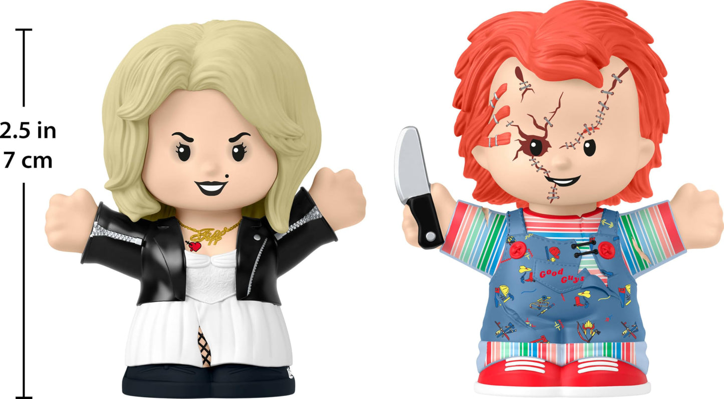 Little People Collector Bride of Chucky Figure Set - Special Edition, Multicolor, Model HYM23, Display Box for Adults & Fans