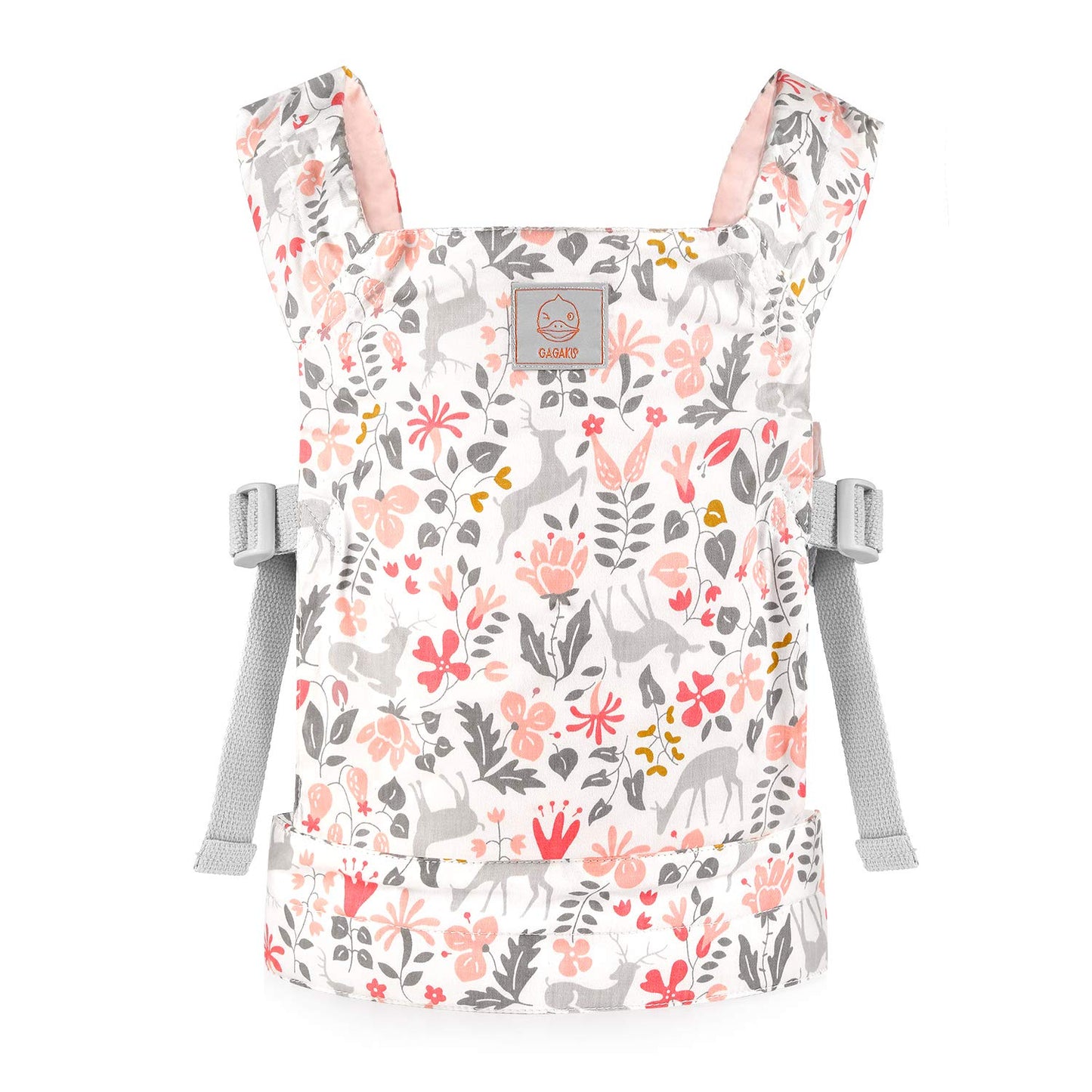 Gagaku Baby Doll Carrier Front And Back Stuffed Animal Carriers For Little Girls - Pink
