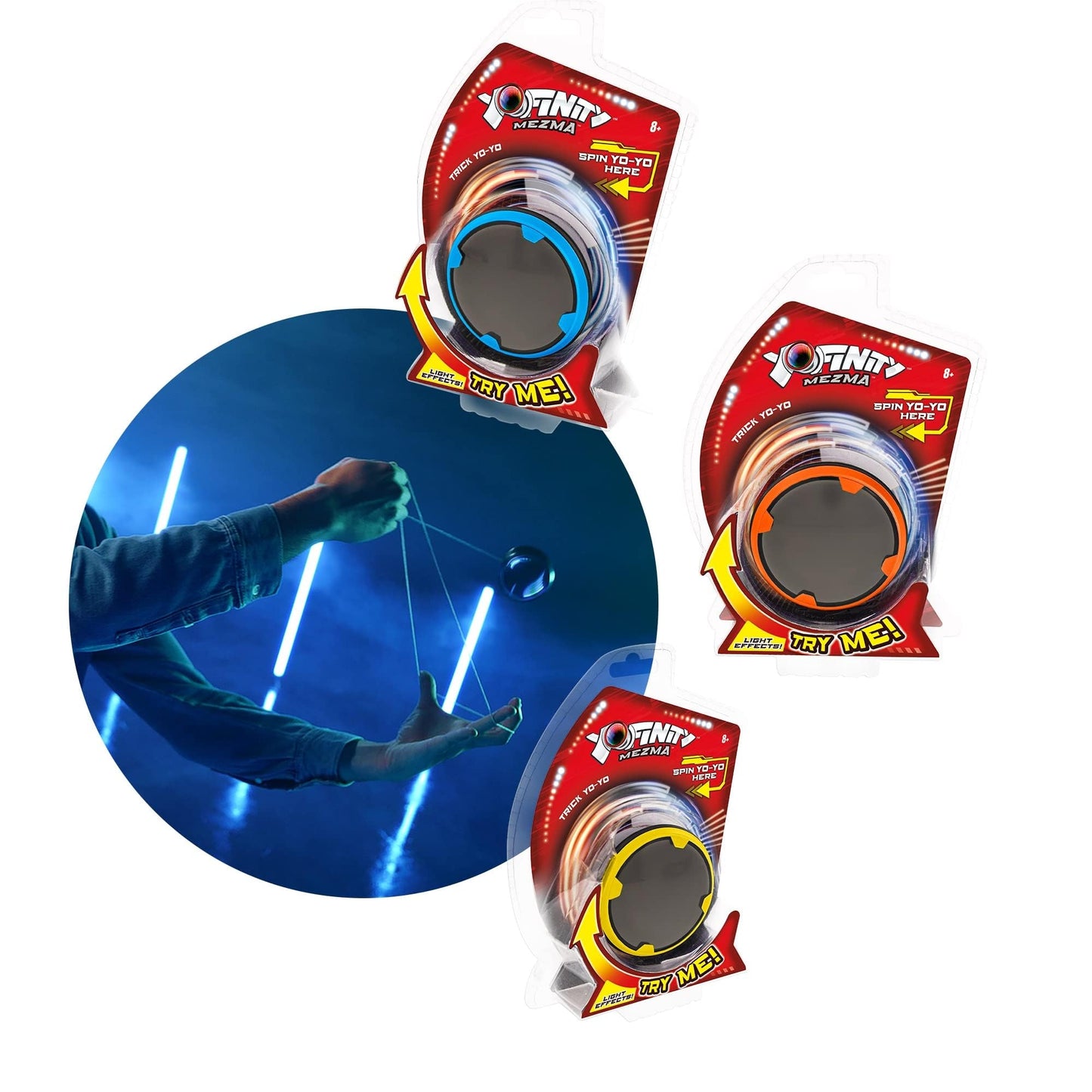 Goliath Yofinity Yo-Yo With Infinity Mirror And Coloured Lights (Assorted Blue, Green, Orange) (918655012)
