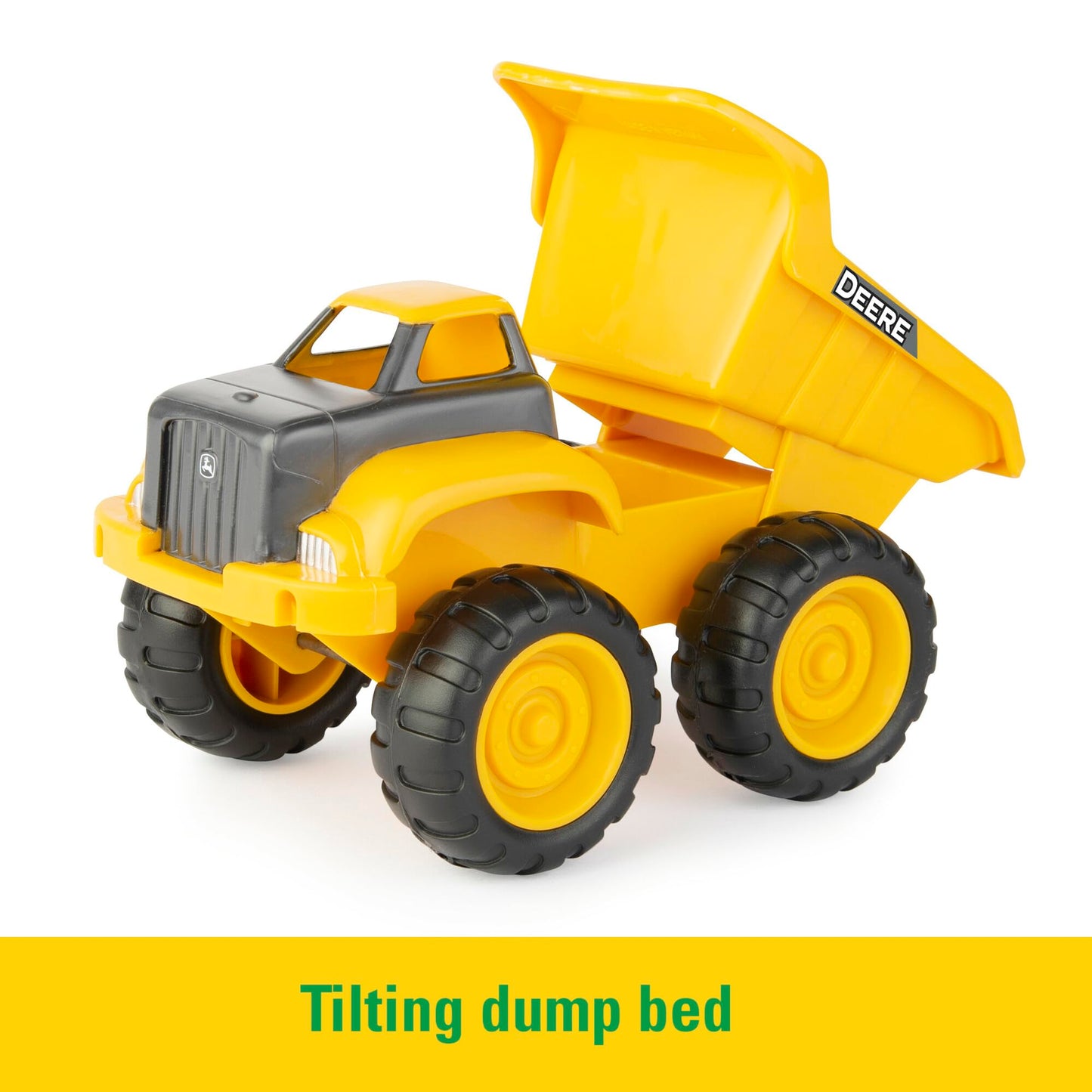 John Deere Sandbox Toy Set - Includes Dump Truck Toy, Bucket And Beach Shovel - Toddler Outdoor Toys And Construction Toys - Sum