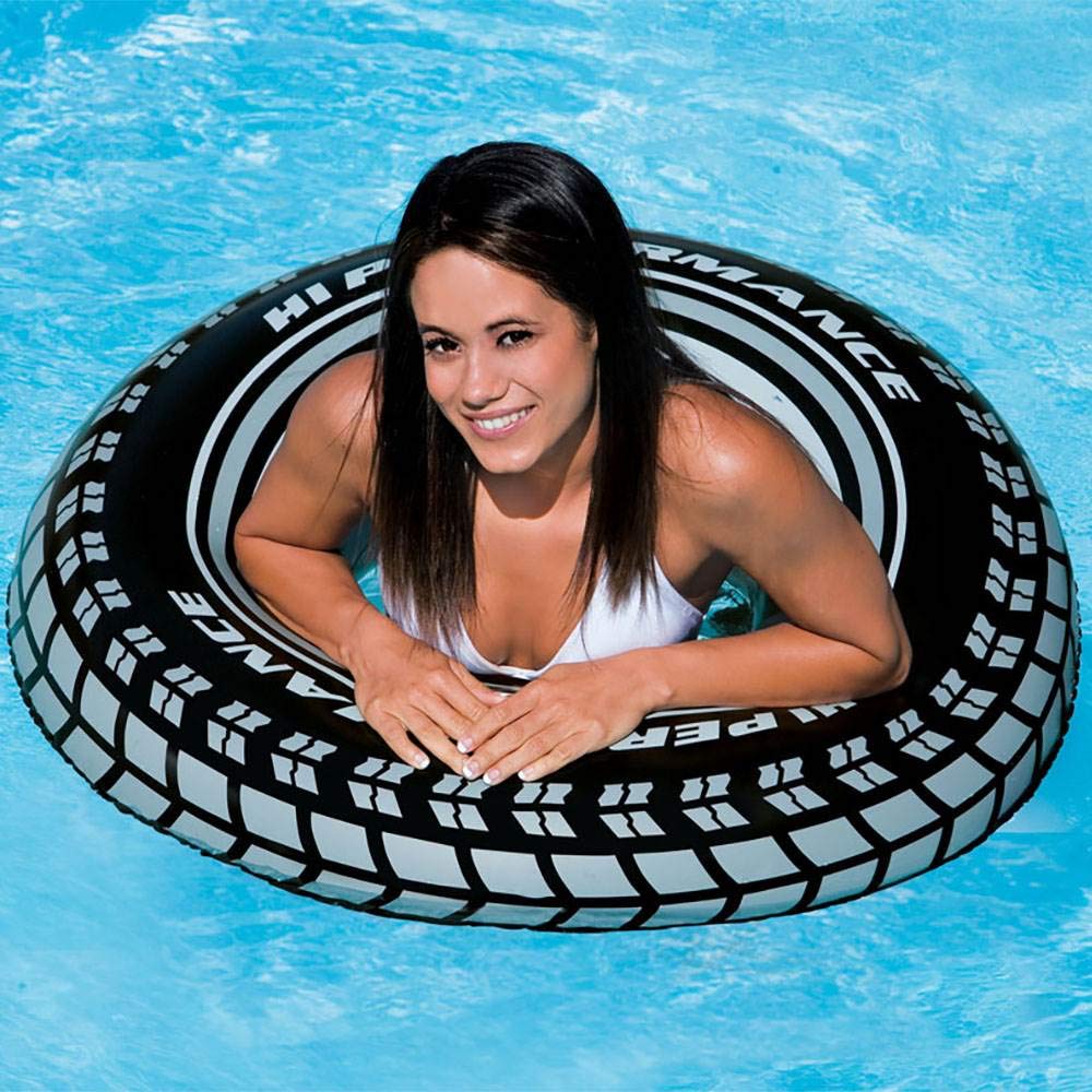 Intex Inflatable 36 Inch Tire Tube Raft Float For Pool Lake Ocean River (3 Pack)