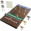 Medikaison Large 21 Inches Horse Racing Board Game Thickened Wood Metal Horses Finish Line Horse Race Game for Party and Gatheri
