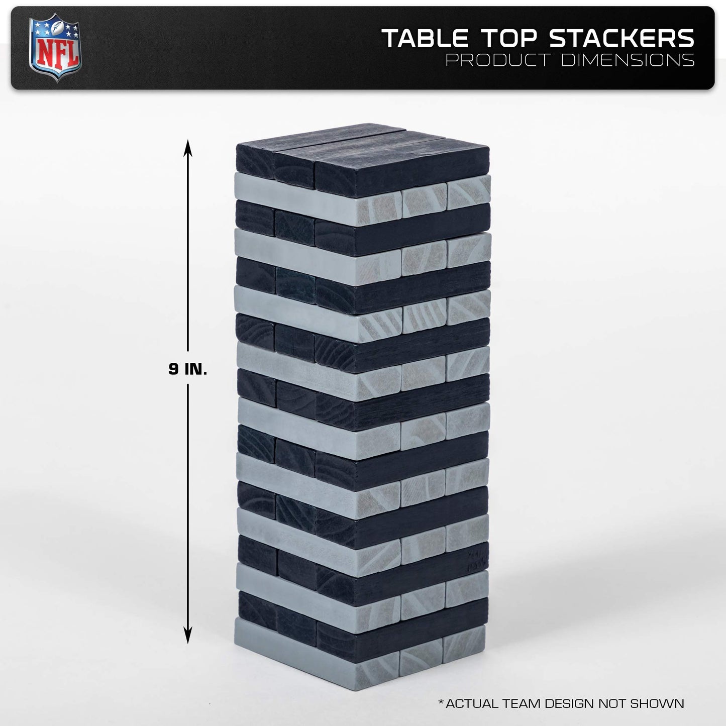 Wild Sports Nfl Cleveland Browns Table Top Stackers 3' X 1' X .5', Team Color