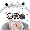 Baby Spiral Hanging Stroller And Car Seat Toys For Babies 0-6 Months Newborn Plush Activity Toys For Bed Bassinet Crib Baby Carrier Gifts (Owl)