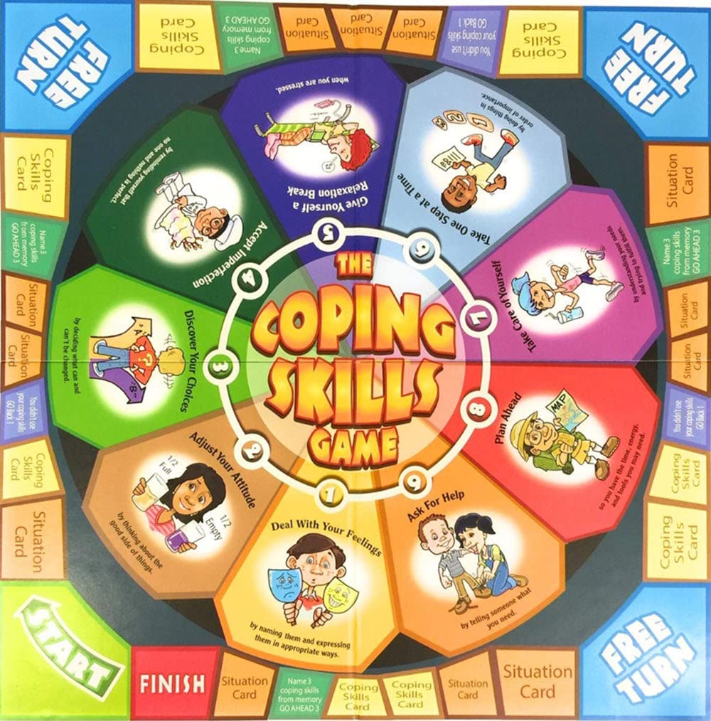 Childswork Coping Skills Game - Teach Kids Essential Skills - Cardstock - Multicolor - Model SG_B002V7OFUG_US