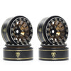 Treal Beadlock Wheels 12 Spokes Classic Rims for SCX24 AX24 FCX24 TRX4M, 1/24 & 1/18, Metal, Bronze,