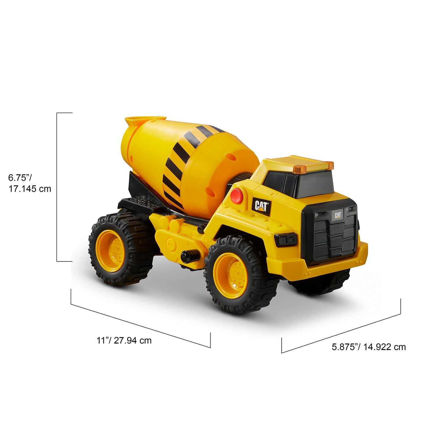CAT Construction Toys, CAT Construction 11.5 Power Haulers Cement Mixer, Realistic Lights & Sounds, Motion Drive Technology, Wor