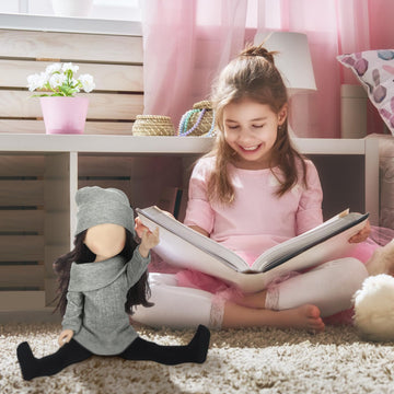 Geyoga 3 Set 12 Pcs Doll Clothes and Accessories Suit Pants Shoes Spring Sweater Outfits, Dolls are Not Included(Gray, Brown, Cr