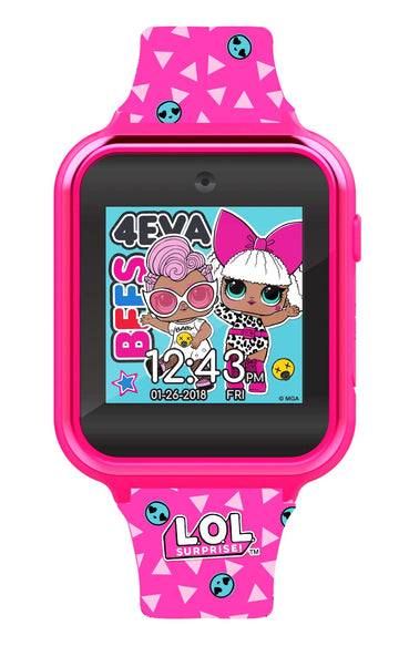 Lol Surprise Touchscreen Exclusive Pink Smartwatch For Kids - Engaging Educational Games, Step Counter, Camera, Alarm & More - F