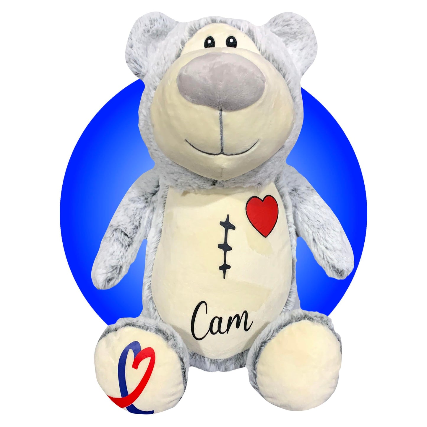 Personalized Chd Heart Warrior Teddy Bears - Heart Surgery Teddy Bear Gifts - Gifts For Kid Having Open Heart Surgery - Custom S