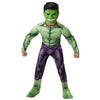 Marvel Hulk Official Youth Halloween Costume - Premium Quality Padded Jumpsuit With Plastic Mask (M) Green