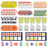 Chefan Felt Ten-Frame Set Math Manipulative Counter For Elementary, Numbers Learning Counting Toy For Kids, Montessori Math Educ