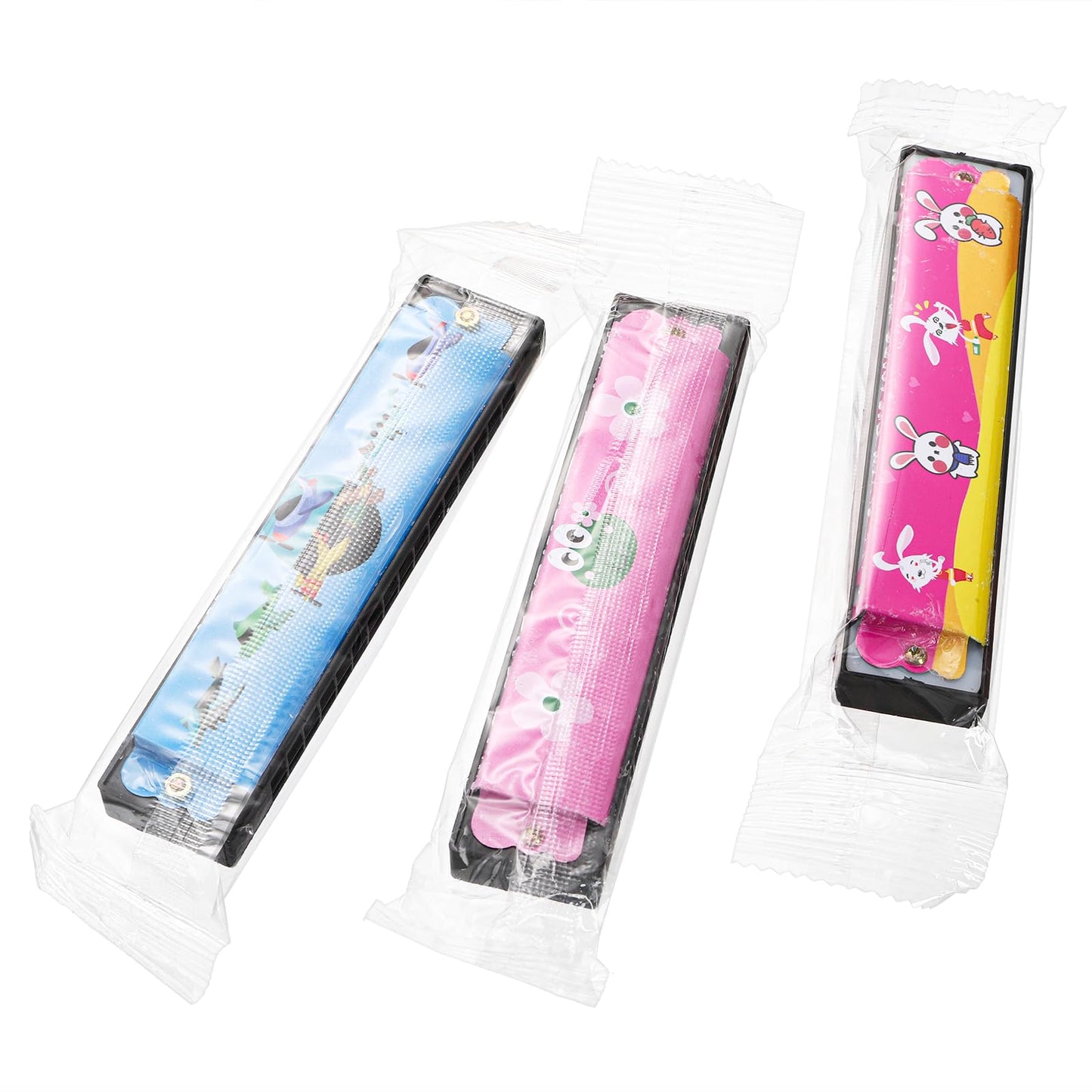 DEAYOU Cartoon Harmonica Set - 30 Pcs, 16 Holes, Metal, 5.1"x1.1"x0.8", Party Favors & Gifts, Fun for