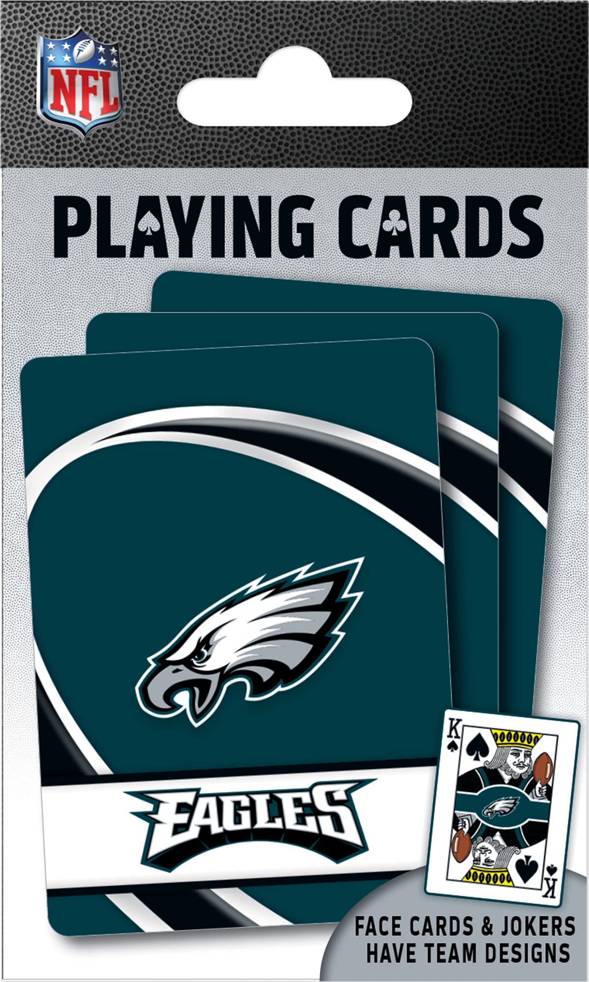 Masterpieces - Nfl Playing Cards, Officially Licensed Philadelphia Eagles Football Deck, Family Games For Adults And Kids, Stand