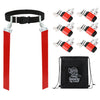 Gameday 6 Player Pop Flag Football Set-Complete w/Flags, Belts and carry Backpack (Red)