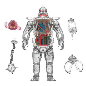 Super7 Teenage Mutant Ninja Turtles Super Cyborg - Krang Android (Clear) Action Figure