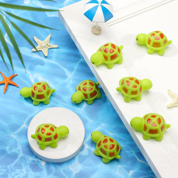 Syhood 100 Pcs Mini Rubber Turtle Bath Toy Screaming Sound Rubber Turtle In Bulk Bathtub Toys Squeaky Preschool Bath Toys For Sh