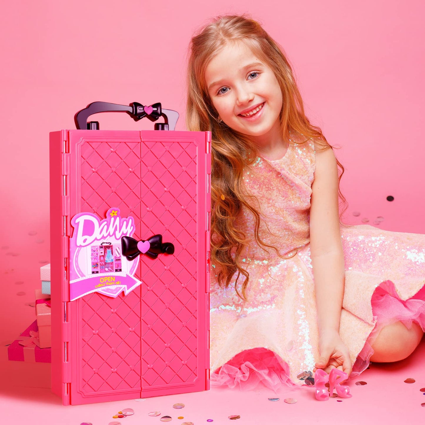 Ucanaan Girl Doll And Closet Set With Doll Clothes And Accessories Items Including Fashion Dolls, Dressand Many Other Accessories (Refer Picture Shows),Best Gitfs For Girls Christmas Birthday