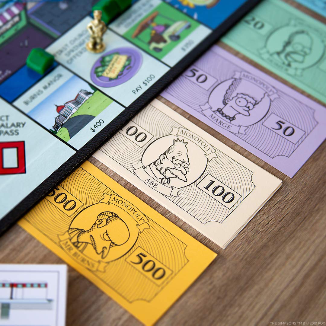 Monopoly The Simpsons Board Game | Based On Fox Series The Simpsons | Collectible Simpsons Merchandise | Themed Classic Monopoly