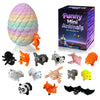 15 Pcs 3D Printed Mini Animals - Mystery Pack Articulated Figurines Fidget Toy with Funny Eyes, Over 400 Random Design 3D Printe