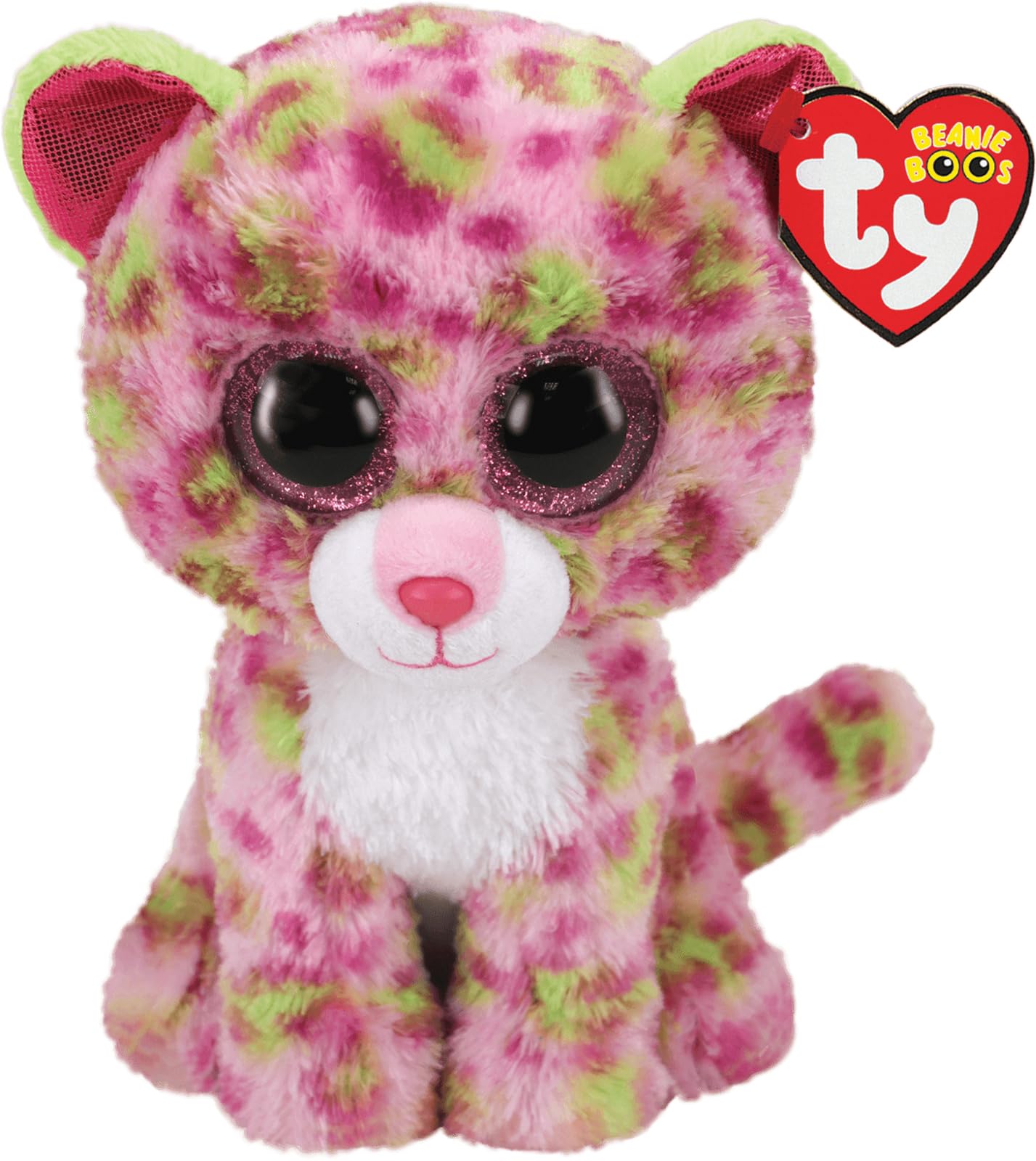 Ty 2005076 Lainey Leopard - Beanie Boos Stuffed Animal, Multicoloured, 15Cm