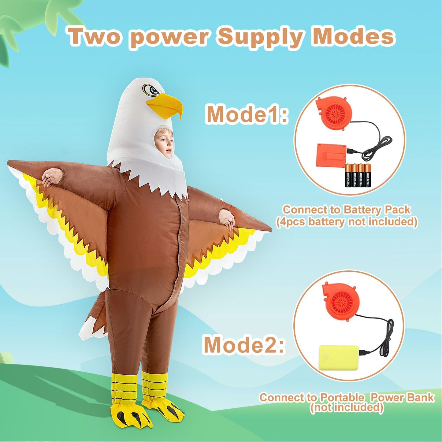 Seeds Of Light Eagle Inflatable Costume,Kids Independence Day Inflatable Costume,Funny Blow Up Costumes For Kids