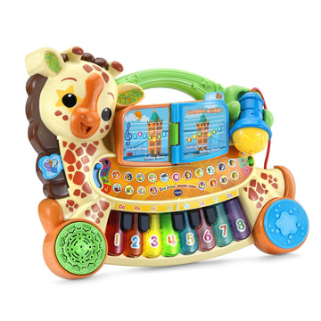 VTech Zoo Jamz Giraffe Piano - Multicolor Plastic Musical Toy, Model 80-560300