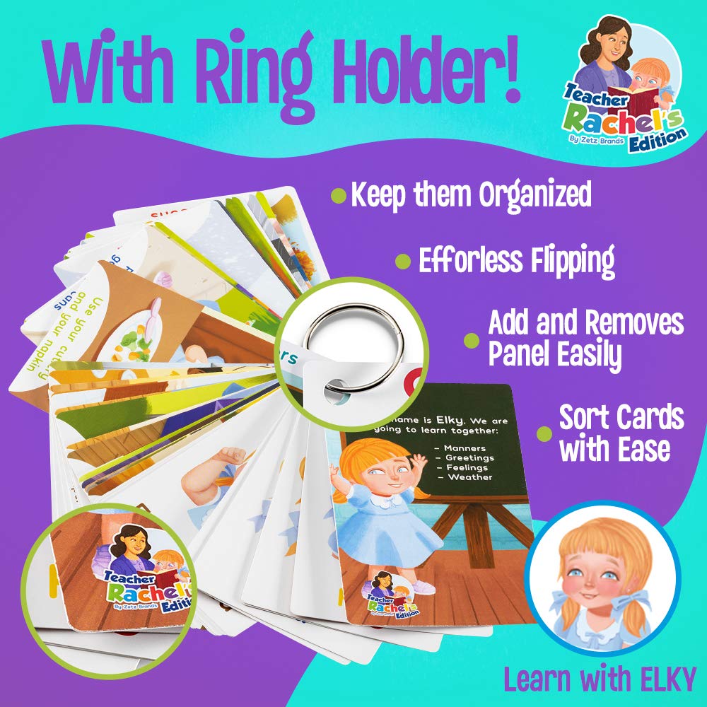 Teacher Rachel'S Educational Flash Cards For Toddlers - Set Of 5 184 Cards Pre K-K Mega Flashcards Set With First Words, Alphabe