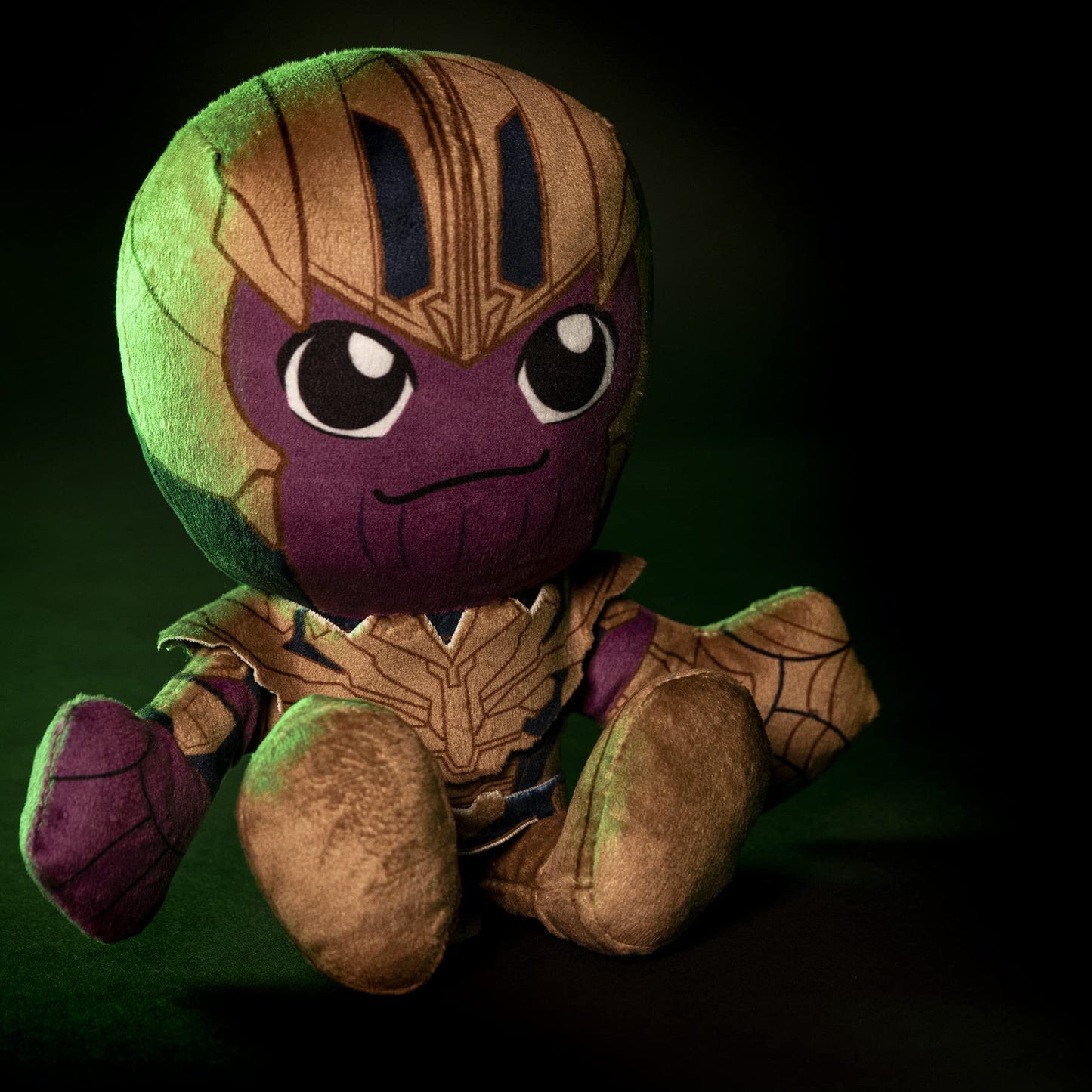 Bleacher Creatures Thanos Plush Toy - 8" Soft Chibi Figure, Crystal Velboa Polyester, Kuricha Design