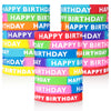 Lovestown Happy Birthday Rubber Bracelets For Kids Classroom, Silicone Stretch Wristbands For Birthday Party