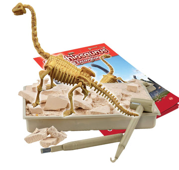 Science4You Brachiosaurus Fossil Digging Kit For Kids - Excavate And Assemble 11 Pieces Dinosaur Fossil, Excavation Dig Kit + Dinosaurs For Kids, Games, Dinosaur Toys For Girls And Boys 6+ Years Old