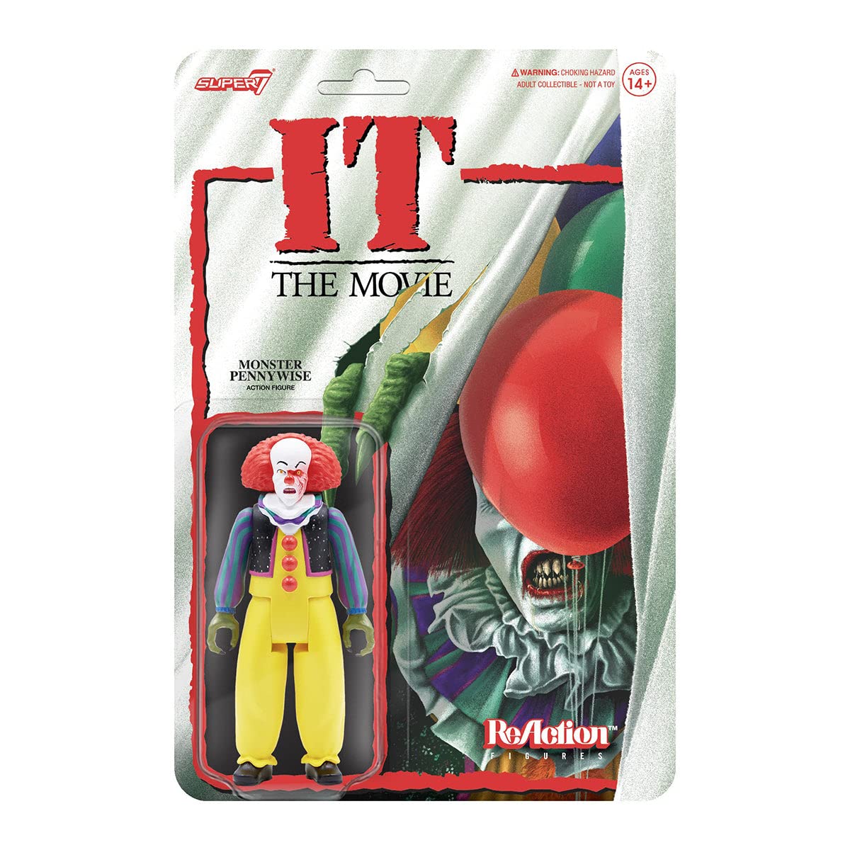 Super7 It Pennywise (Monster) - 3.75' It Action Figure Classic Horror Collectibles And Retro Toys